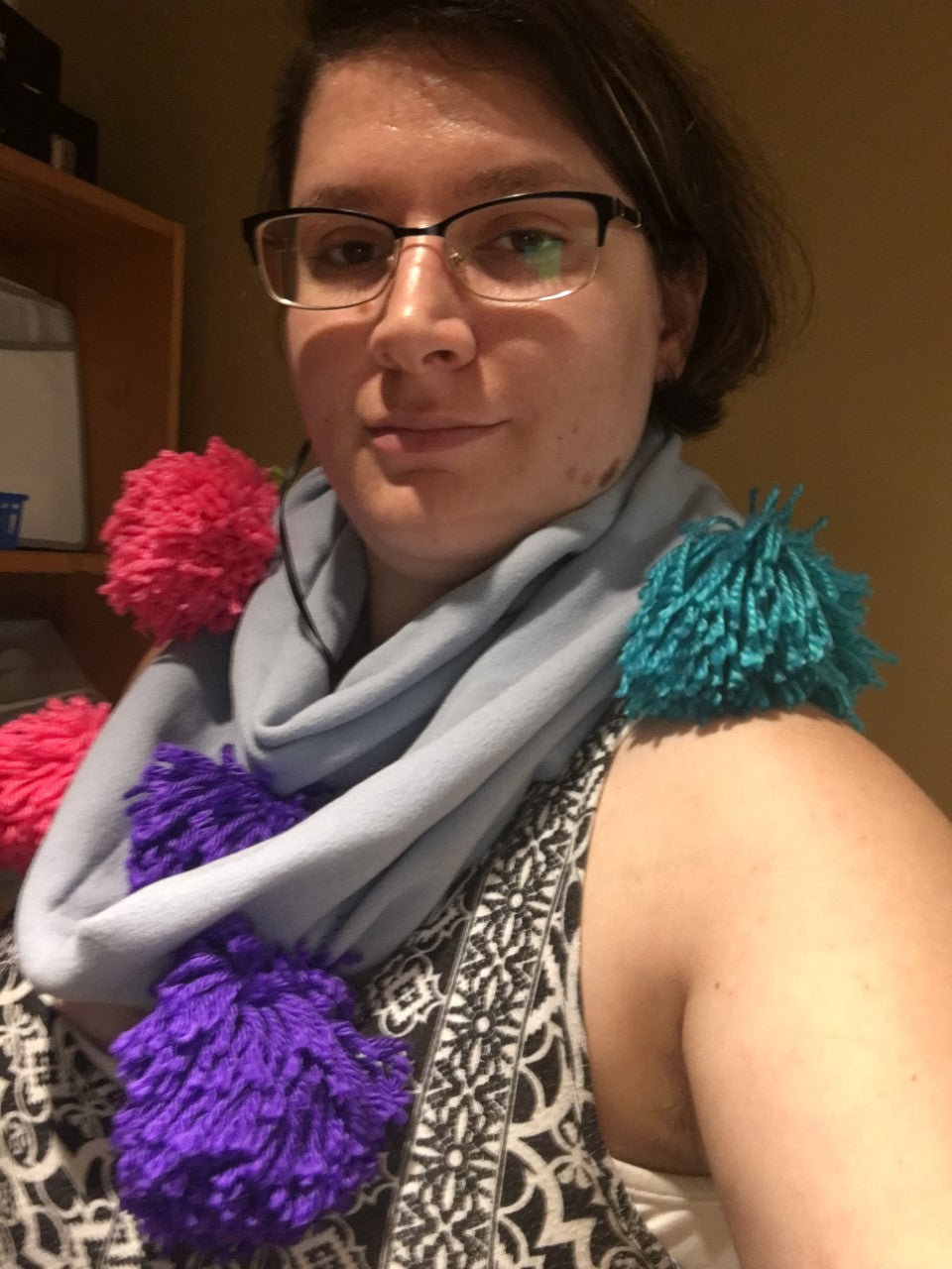Pompom Scarves